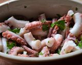 Une image de l'étape 3 de Salada de polvo, salade de poulpe.