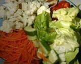 Hình bước làm 1 của món Salad cá hồi xông khói
