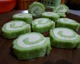 Foto langkah ke 13 dari resep 016》Roll Cake Nutrijell Melon #keto #ketofy #ketopad.