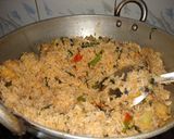 A picture of step 8 of Cauliflower methi rice.