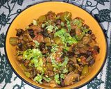 A picture of step 9 of Bhindi Bhujia.
