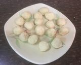 A picture of step 11 of Fluffy Bananas Pancakes Energy Balls Apple blended Porridge.