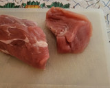 Foto del paso 1 de la receta: Brochetas de solomillo de cerdo y champiñones