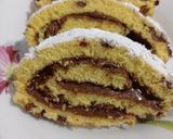 Φωτογραφία βήματος 10 της συνταγής Swiss roll cake με πραλίνα