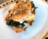 Φωτογραφία βήματος 7 της συνταγής Baked chicken Florentine - Κοτόπουλο με γέμιση σπανάκι και φέτα