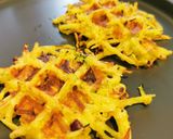 Une image de l'étape 3 de Gaufres courgettes façon rosti.
