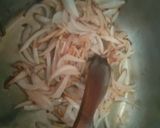 A picture of step 1 of Achari bhindi.