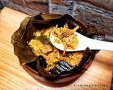 Foto langkah ke 6 dari resep Pepes Teri Tahu Kemangi.