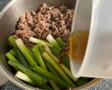 A picture of step 5 of Beef with Tofu(No Mirin needed).