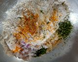 A picture of step 1 of Lasaniya panko.