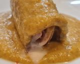 Foto del paso 9 de la receta: Rollitos de ternera en salsa cremosa calabaza y champiñones