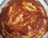 A picture of step 6 of Tikka Pizza (without cheese+without yeast).