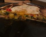 Grillzöldséggel töltött tortilla recept fázis 4 fotója