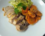 Foto del paso 3 de la receta: Solomillo de Cerdo con zanahorias y repollo glacé