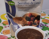 Foto del paso 2 de la receta: Gachas de semillas de lino con cacao y bebida vegetal de avena