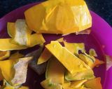A picture of step 1 of Pumpkin sour sweet sabji.