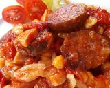Tarhonyás lecsó recept fázis 4 fotója