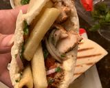 A picture of step 7 of Shawarma Pockets (Middle Eastern style).