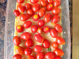 Pastel caprese, con masa de arroz