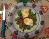 Foto del paso 4 de la receta: Judías con jamón y huevos de codorniz