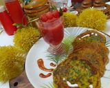 A picture of step 5 of Moong daal palak chilla.