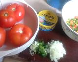 Foto langkah ke 1 dari resep Baked Tomato with Tuna n Cheese.
