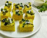 A picture of step 10 of Dhokla.