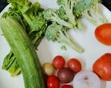 A picture of step 1 of Mix Veg Healthy salad.