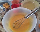 Foto del paso 1 de la receta: Budín de tangerina y durazno con arándanos, cerezas un sabor a naranja🫐🍋🍒🍑🍊