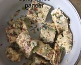 A picture of step 6 of Homemade herbs paneer.