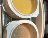 A picture of step 1 of Steamed egg white and yolk (separately).