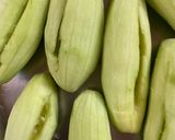 A picture of step 1 of Potol Misti / Parwal Mithai.
