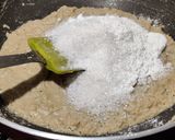 A picture of step 4 of Magaj Ladoo (Wheat flour ladoos).