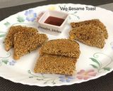 A picture of step 10 of Veg Sesame Toast.
