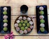 Hình bước làm 7 của món Mochi nhân đậu xanh