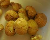 A picture of step 1 of Japanese Chestnut Rice.