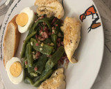 Foto del paso 4 de la receta: Judías verdes salteadas con jamón y filete de pechuga de pollo
