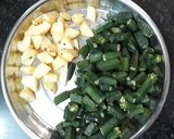 A picture of step 5 of Special Sindhi Masala Okra / Bhindi.