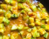 A picture of step 1 of Ridge gourd sabji.