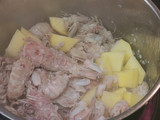 Molls amb crema de galeres i taronja