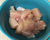 A picture of step 1 of Chilli Chicken#mycookbook.