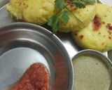 A picture of step 1 of Gujarati special khata dhokla.