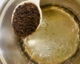 A picture of step 1 of Karak Chai.
