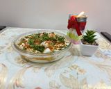 A picture of step 4 of Dahi Vada.