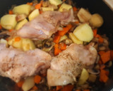 Foto del paso 5 de la receta: Jamoncitos de pollo con chalotas y zanahorias al vino tinto