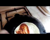 A picture of step 1 of Paratha pizza.