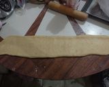 A picture of step 4 of Rosca de Reyes Filled with Dried Fruit and Cream Cheese Glaze.