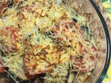 Berenjenas y tomates con queso 