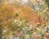 A picture of step 5 of Cheesy spring onion sev sabji.