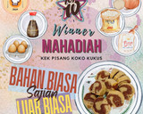 Gambar langkah 7 resipi 👩‍🍳Kek Pisang Koko Kukus.